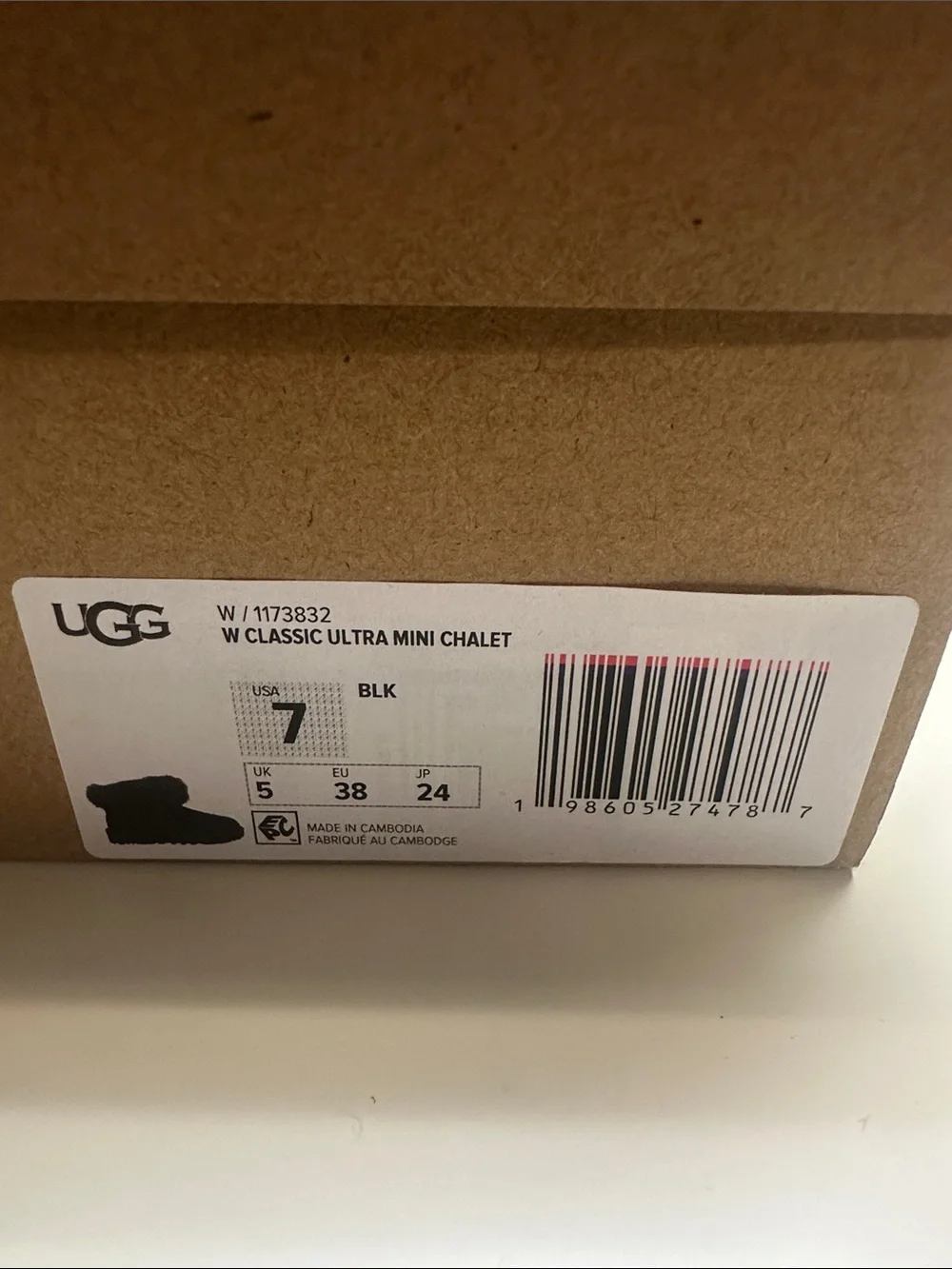 Ugg Women's Classic Mini Chalet Black Ankle Winter Boots